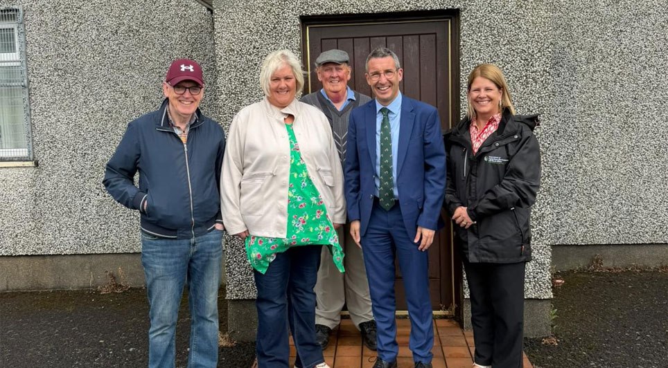 Muir Visits Ballylone Rural Development Association